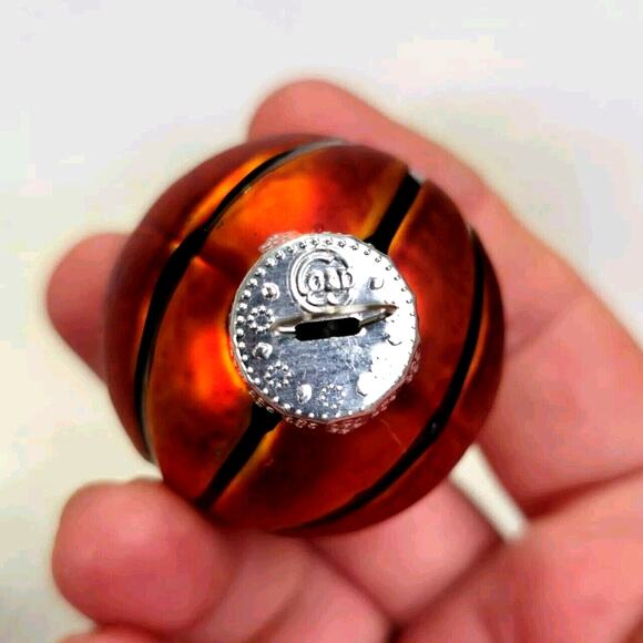 4 Vintage G&D Mercury Glass Miniature Basketball Christmas Ornaments - Picture 4 of 6